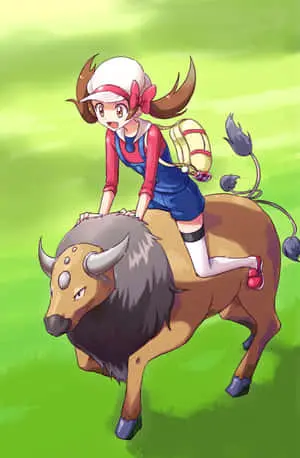 Lyra Riding A Tauros