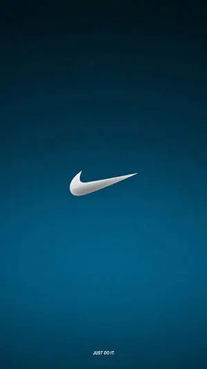 Metallic Nike iPhone Logo