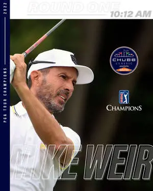 Legendary golfer Mike Weir in action