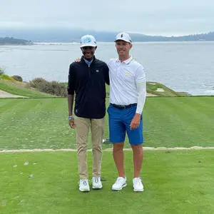 Mike Weir With Young Boy