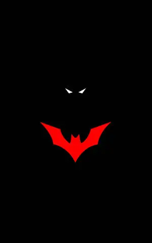 Minimalist Batman Symbol Illustration iPhone