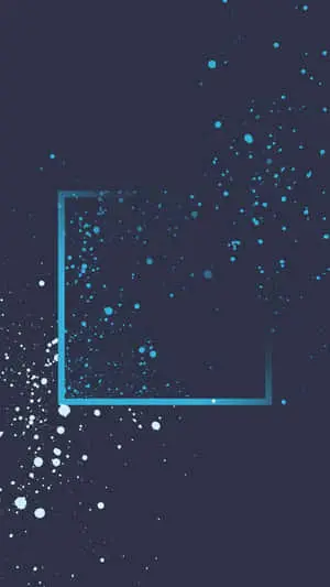 a blue square with water drops on it