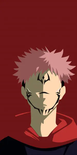 Minimalist Yuji Jujutsu Kaisen iPhone