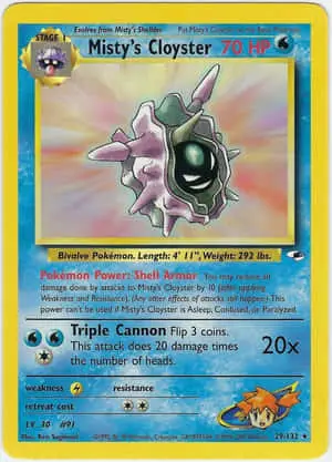 Misty's Cloyster Card