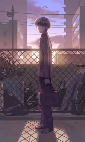 Anime Boy Full Body Mob Psycho iPhone