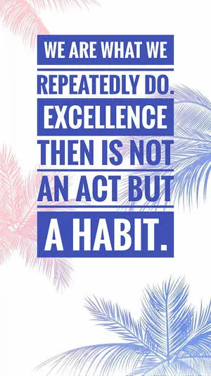 Motivational Blue Aesthetic Quote iPhone