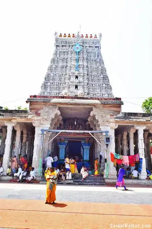 Murugan Temple Entrance With Gopuram