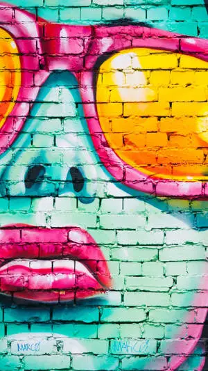 Neon Aesthetic Graffiti iPhone