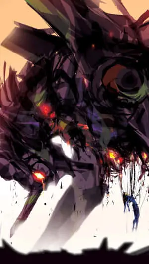 Neon Genesis Evangelion iPhone Wallpaper featuring iconic characters and elements