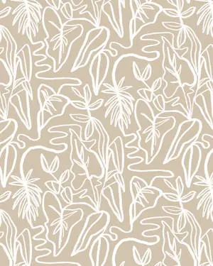 Neutral iPhone Leaf Abstract