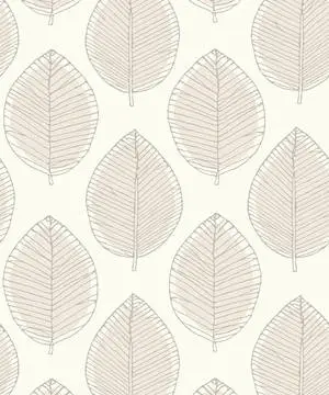 Neutral iPhone Leaf Sketch
