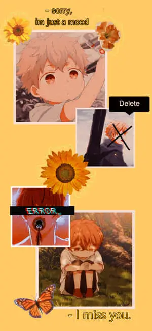 Orange Anime With Several Characters