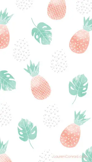 Pineapple And Leaves Cute IPhone