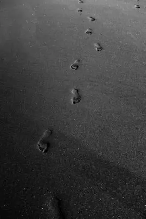 Plain Black iPhone Sandy Beach