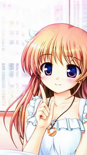 Portrait Of Cute Anime Girl iPhone