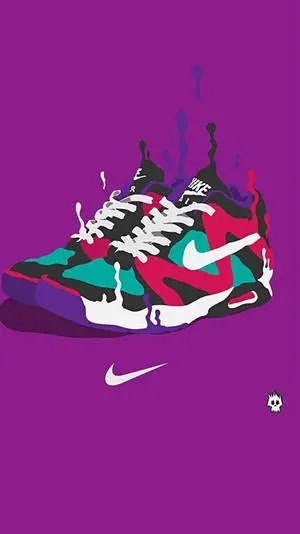 Purple Nike iPhone Wallpaper