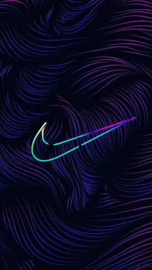 Purple Wave Lines Nike iPhone