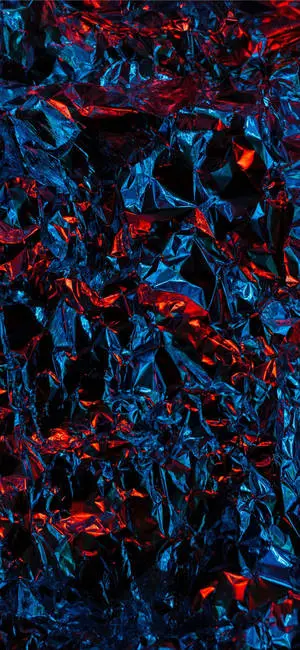 Abstract art iPhone 11 in eye-catching red and blue