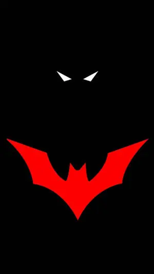 Red Logo Of Batman Dark iPhone