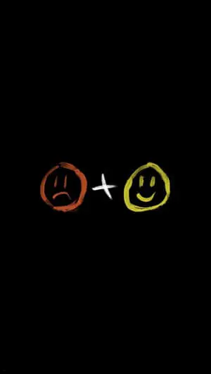 Sad And Smile In Black