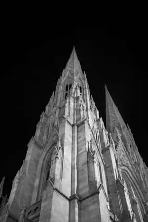 Saint Patrick's Cathedral Black Sky