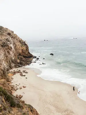 Secluded Beach Malibu iPhone