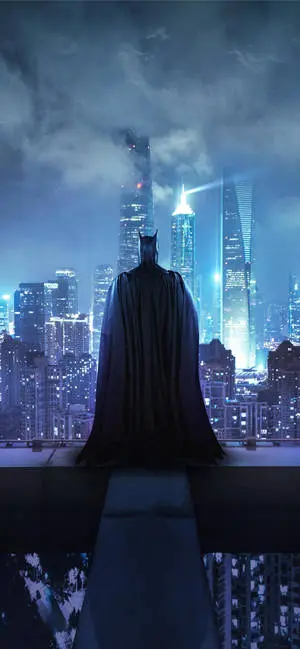 Silhouette Of Batman Arkham iPhone