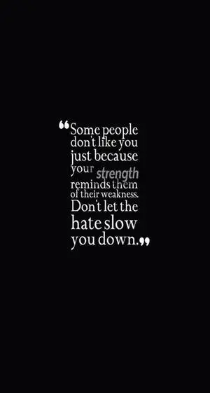 Some People Don't Like You Aesthetic Black Quotes