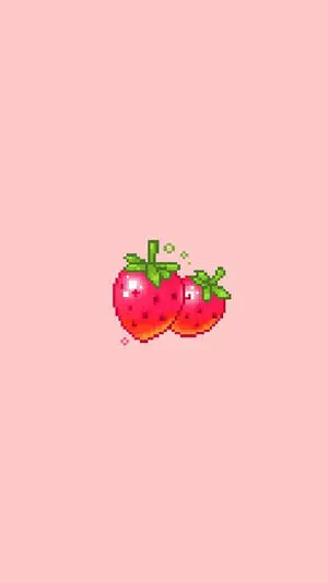 Adorable Strawberry Aesthetic Iphone Screen