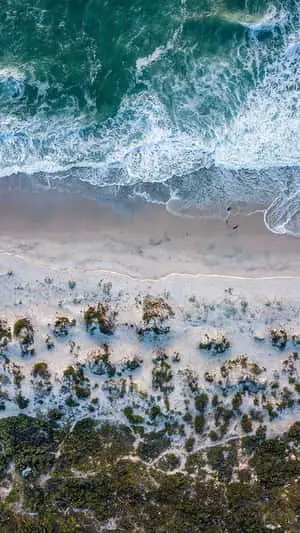 Summer Beach Iphone Aerial view
