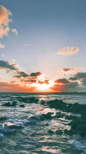 Enjoying a beautiful evening seaside at Sunset Beach 