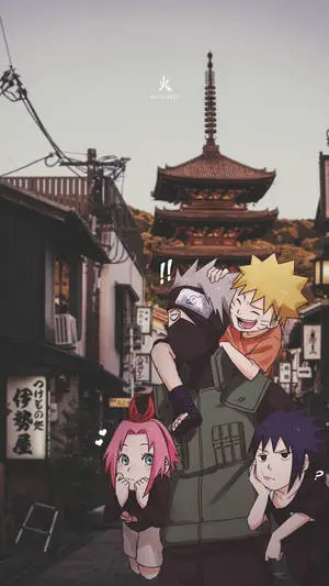 Team 7 Naruto Lounging iPhone