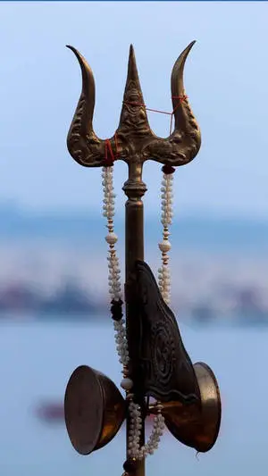 Trishul Trident Relief Design