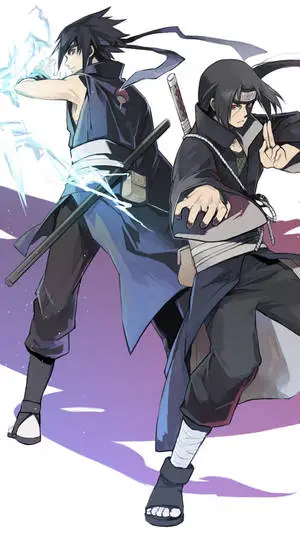 Uchiha Itachi And Uchiha Sasuke Naruto iPhone