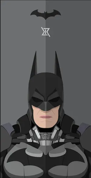 Vector Art Of Batman Arkham knight iPhone