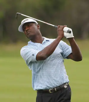 Vijay Singh After Hitting The Ball