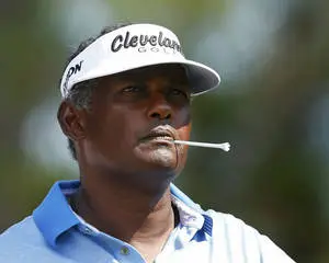 Vijay Singh Close-Up On Golfer