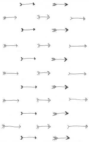 White Arrows Minimalist Iphone