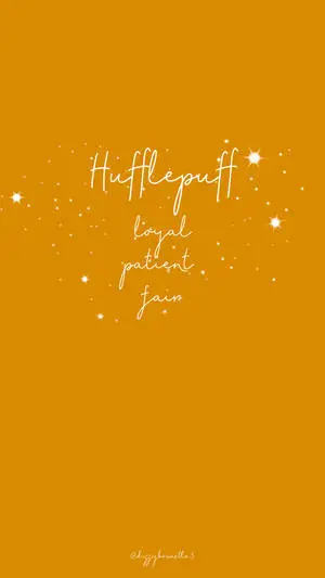 Yellow Cute Harry Potter Hufflepuff