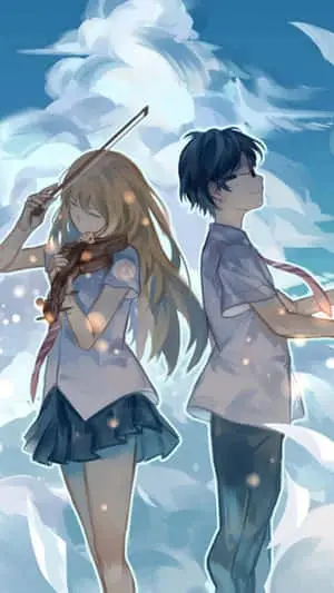 Your Lie In April Iphone Kosei Kaori Illustration Pictures
